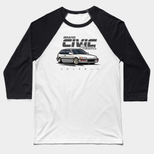 Civic Nouva (White) Baseball T-Shirt